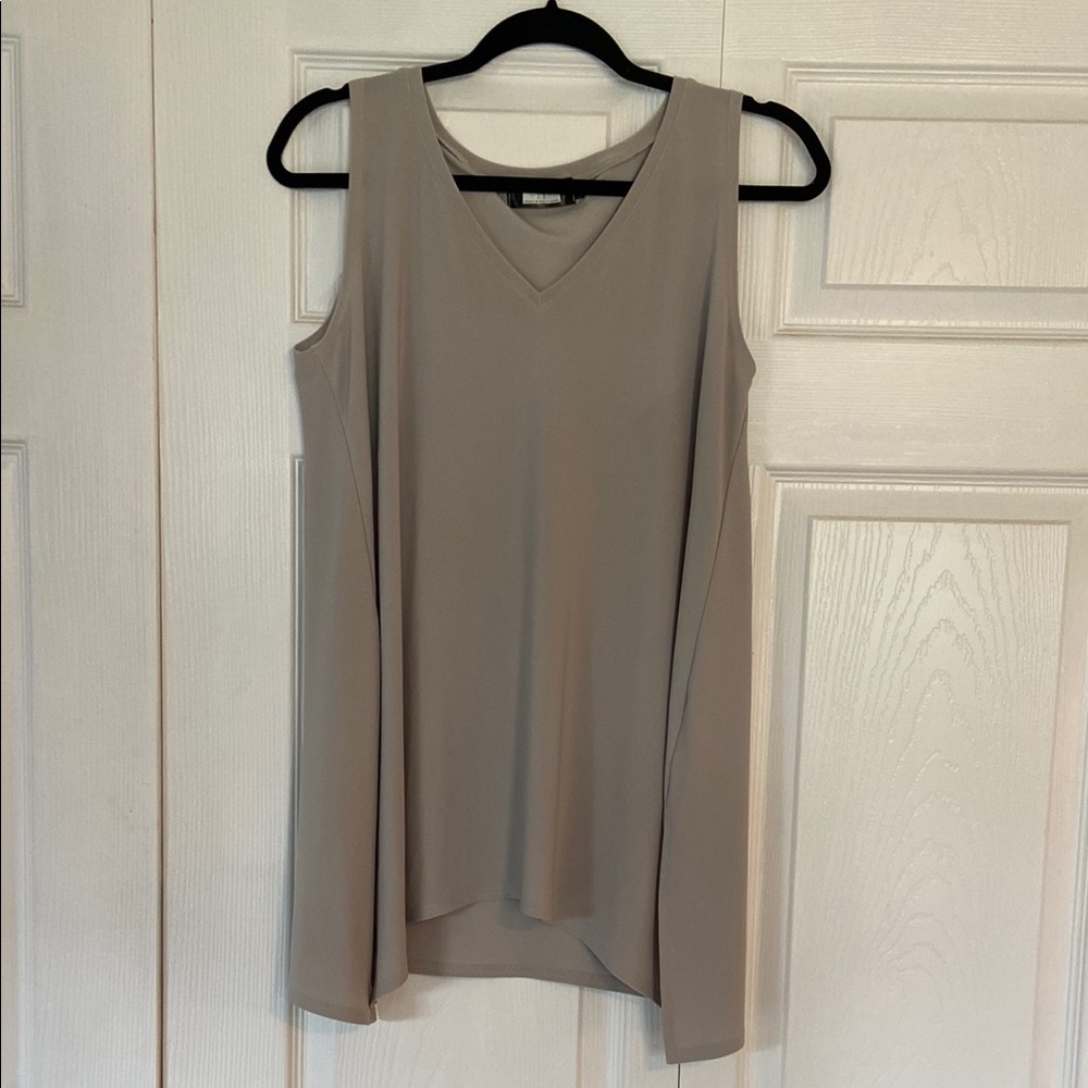 Sympli Women's Sleeveless Blouse - Taupe